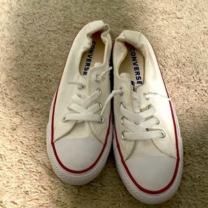 Converse white shoreline size 6 woman’s, like new